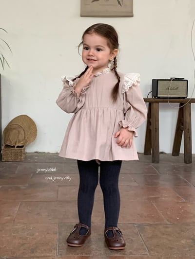 JE577｜(66-90cm) 蕾絲領飛袖包屁裙19