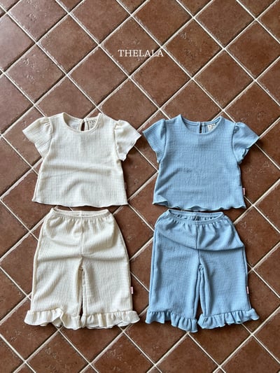 thelala32｜ (70-115) 抓皺荷葉套裝9