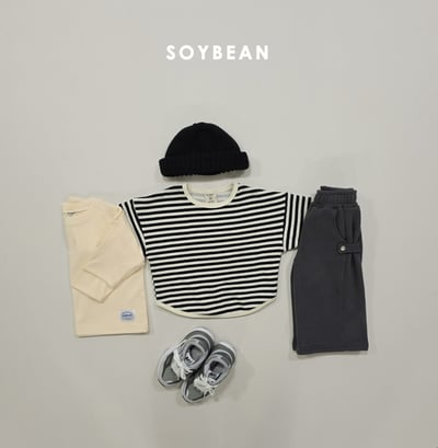 Soybean59｜(75cm-118cm) 按扣直筒棉褲16