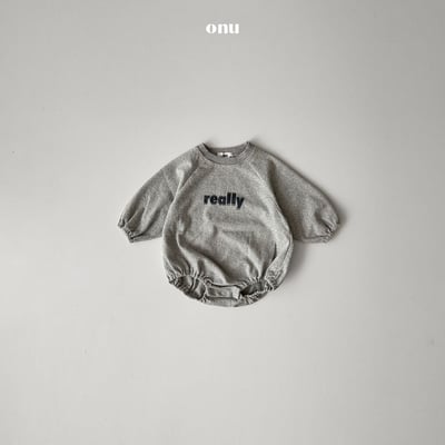 onu 05｜(6m-12m) 簡約英字包屁衣6