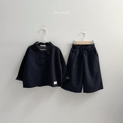 MiniRobe22｜(70cm-110cm)kids 2色素色口袋直筒寬庫18