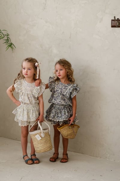 FLO08｜(75-140) 花朵蕾絲襯衫衣4