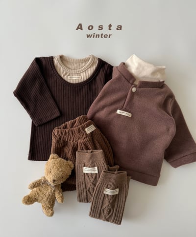 AOSTA24｜(6m-5y) 層次設計羅紋上衣14