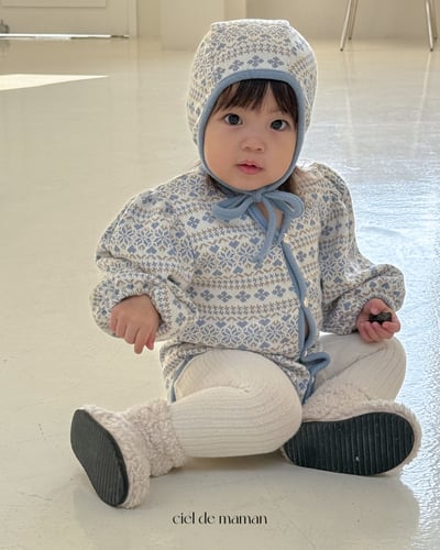Cieldemaman11｜(3M~15M)  2色雪花針織包屁衣22