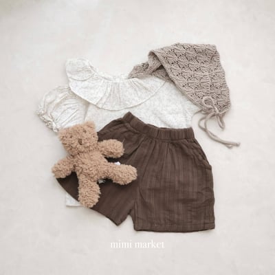 mimi market18 (75-90cm)  線條順滑短褲10