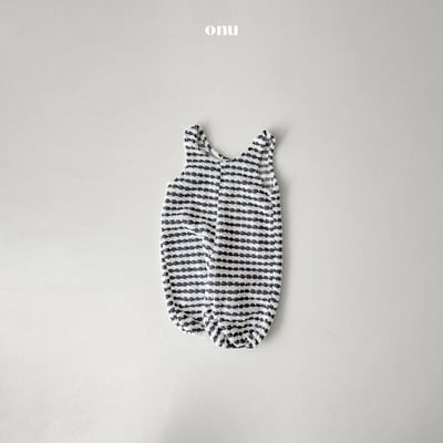 onu 14｜(70cm-115cm) 絨毛條紋連身褲7