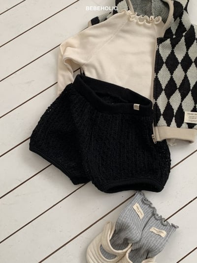 Bebe holic51｜(3m-18m) 素面針織短褲8