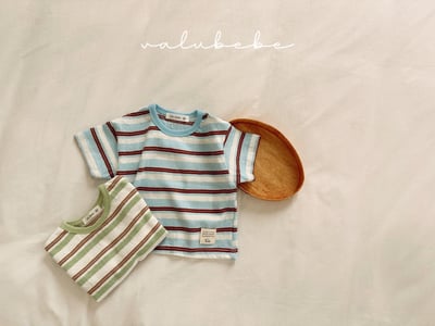 Valubebe 61｜(65-90cm) 拼色條紋上衣3