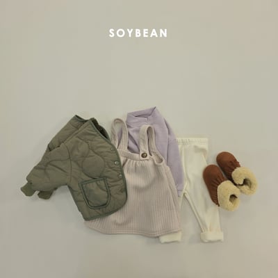 Soybean04｜(75cm-118cm) 素面內刷毛緊身褲13