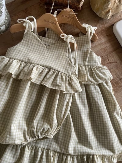 Anne Shirley03｜(1y-5y) 1色格紋綁帶荷葉洋裝15