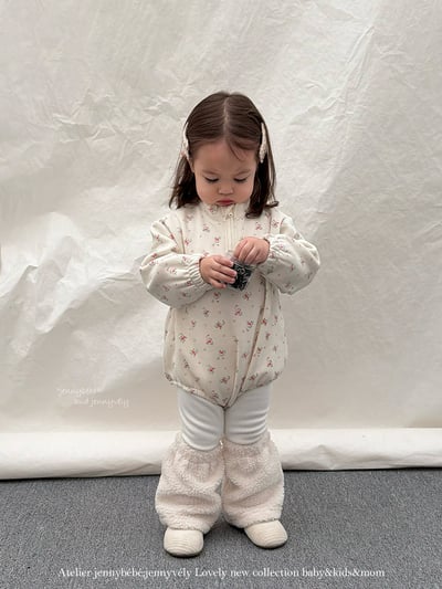 JE 254｜(66-90cm)  復古碎花包屁衣11