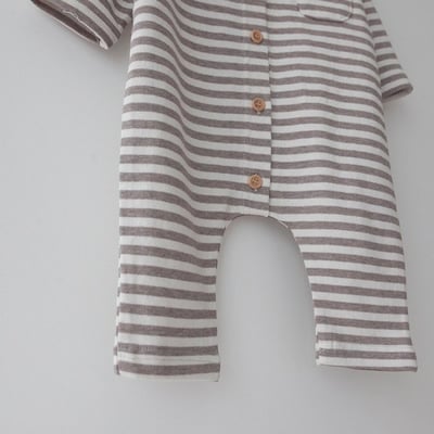 LEMONADE48｜(55cm-85cm) 2色有領條紋連身衣24