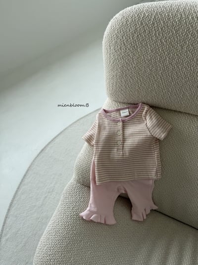 Bloom.b20｜(55cm-118cm) 條紋排扣上衣4