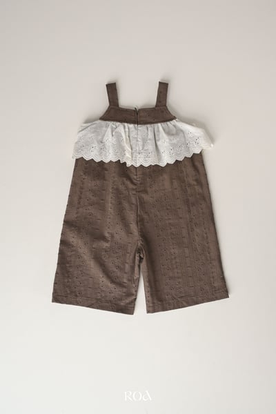 ROA13｜(6m-18m) 2色雕花蕾絲無袖連身褲8