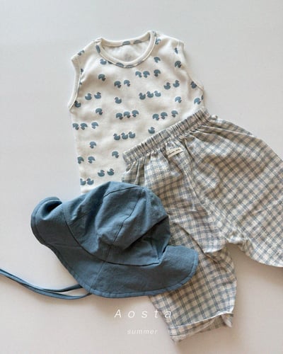 AOSTA48｜(6m-5y) 4款羅紋無袖背心18