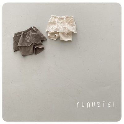 NUNU BIEL26｜(65-115cm) 蕾絲裙擺褲5