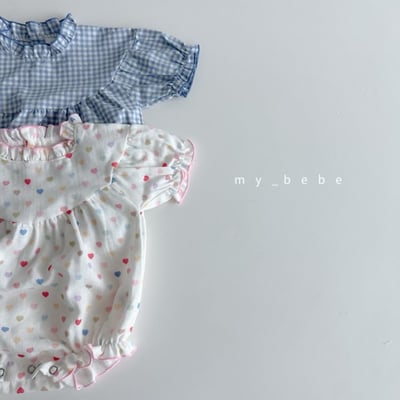 my_bebe12｜(58-72cm) 荷葉滾邊包屁衣12