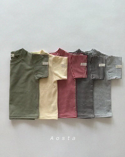 AOSTA13｜(6m-5y) 5款圓領條紋上衣5
