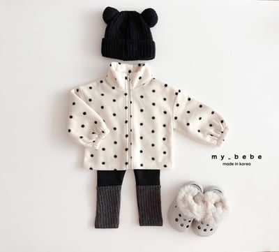 my_bebe08｜(-12m-7y) 印花刷毛拉鍊外套9