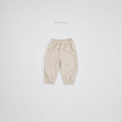 bebe nine39 (65cm-115cm) 3色壓紋素面縮口褲7