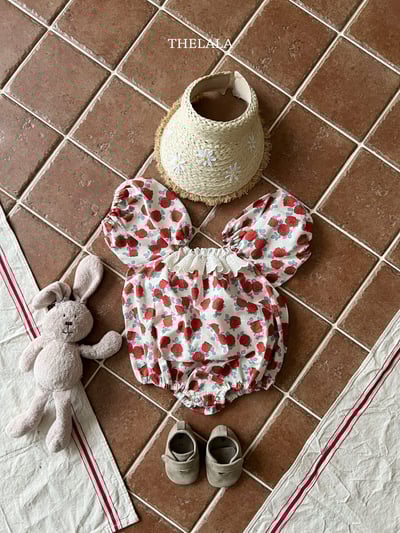 thelala54｜ (0m-18m) 玫瑰蕾絲方領包屁衣6