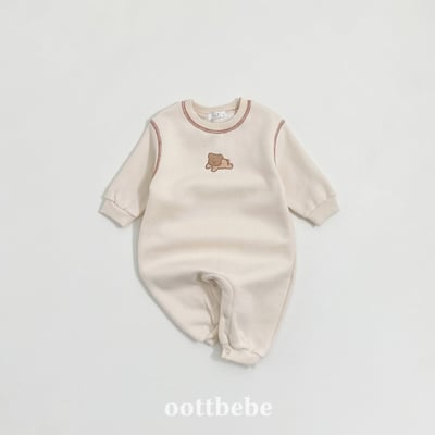 Oottbebe57｜(0m-12m)  酷酷熊連身包屁衣9
