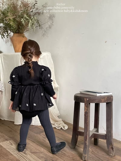 JE573｜(66-90cm) 赫本風公主袖包屁衣21