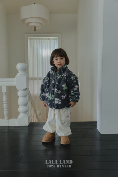 lala land44｜(75cm-120cm) 3色印花刷毛拉鍊外套8