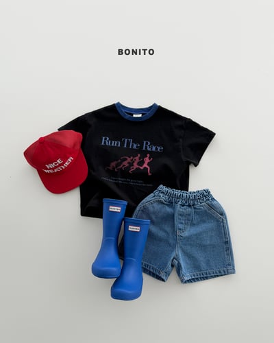 Bonito41｜(75cm-125cm) 2色運動賽跑上衣7