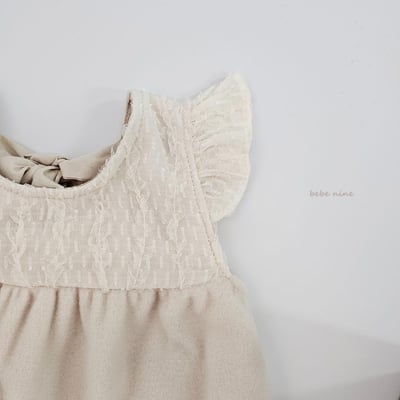 bebe nine09 (65cm-75cm) 3色飛袖緞帶連身衣10
