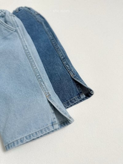 MiniRobe25｜(70-110) 開衩牛仔褲3