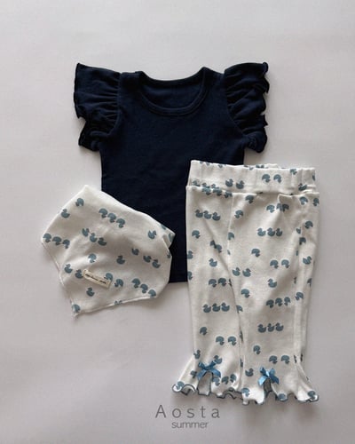 AOSTA06｜(6m-5y) 4色天使褶邊袖上衣9