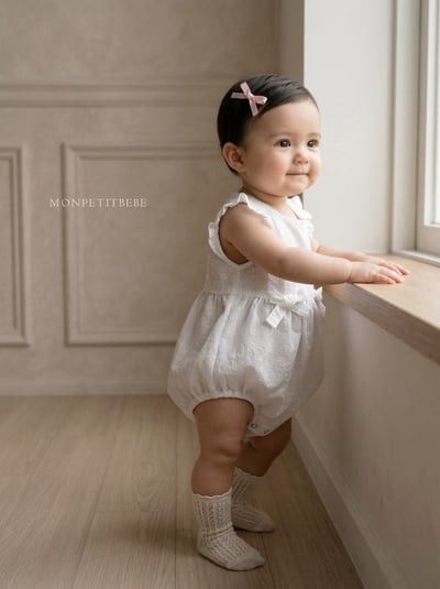 Mon petit05｜(66-90cm) 花卉段帶包屁衣10