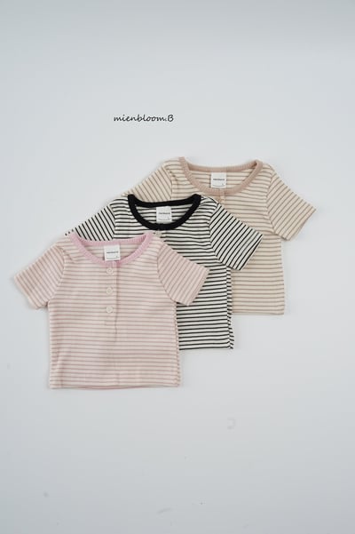 Bloom.b20｜(55cm-118cm) 條紋排扣上衣1