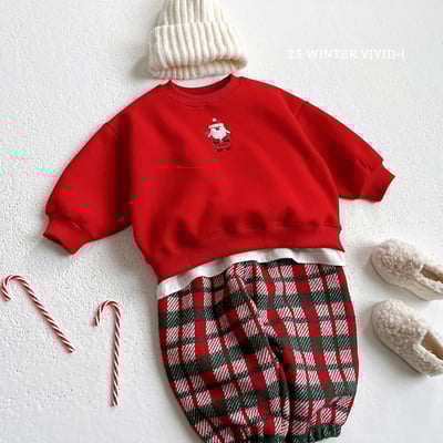 vivid84｜(78cm-125cm) 刺繡聖誕印花休閒上衣10