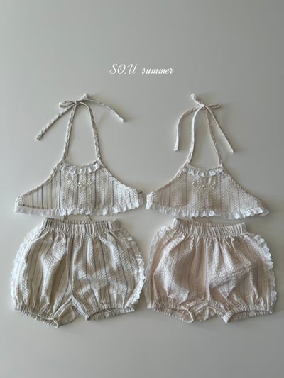 SO.U30｜(6m-4y) 線條綁帶套裝1