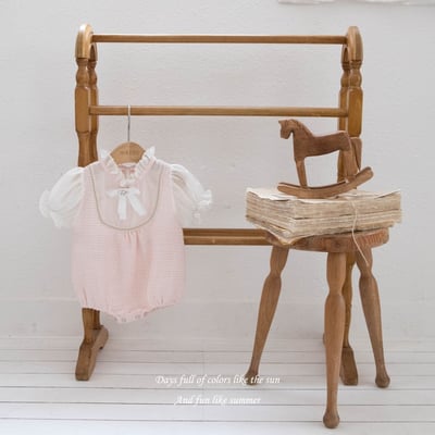 M-KIDS42｜(65-80cm) 雪紡小香風包屁衣10