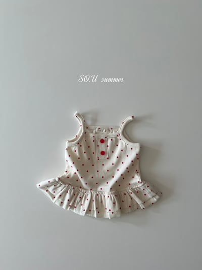SO.U10｜(6m-4y) 荷葉滾邊波點上衣9