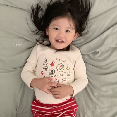 Fondue 24｜(75cm-110cm)  聖誕樹圖案上衣7