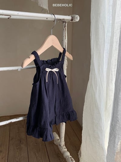 Bebe holic31｜(3m-18m) 蝴蝶結連身裙8