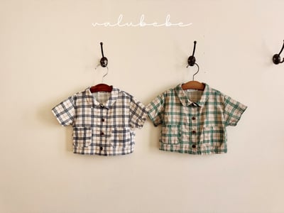 Valubebe 23｜(65-90cm) 復古格紋襯衫1