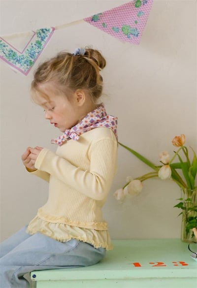 FLO01｜(free) 9色法式鄉村頭巾圍巾14