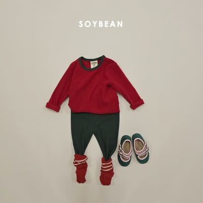 Soybean57｜(75cm-118cm) 撞色內刷毛套裝5