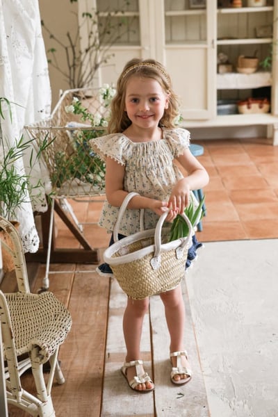 FLO17｜(75-140) 碎花娃娃裝上衣8