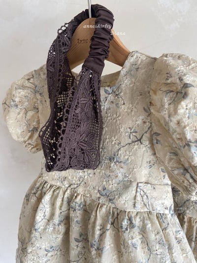 Anne Shirley30｜(1y-5y) 3色古典玫瑰花卉洋裝5