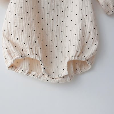 LEMONADE22｜(55cm-85cm) 2色點點包屁衣含小耳帽子17