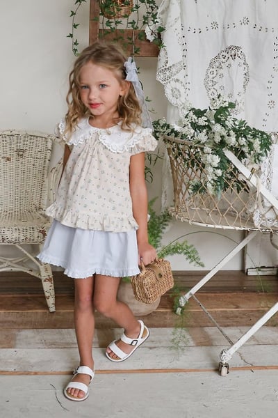 FLO38｜(75-140) 花邊波浪褲裙4