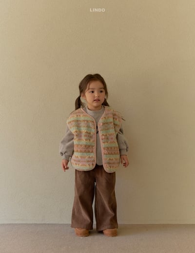Lindo72｜(80cm-125cm) 印花刷毛背心13