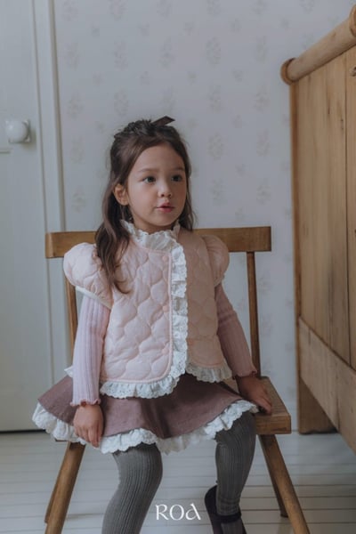 ROA25｜(80cm-120cm) 2色蕾絲拼接棉質短裙10