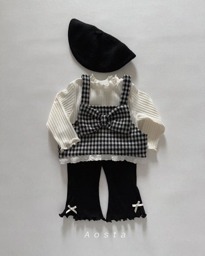 AOSTA26｜(6m-5y) 蝴蝶結蕾絲小背心15